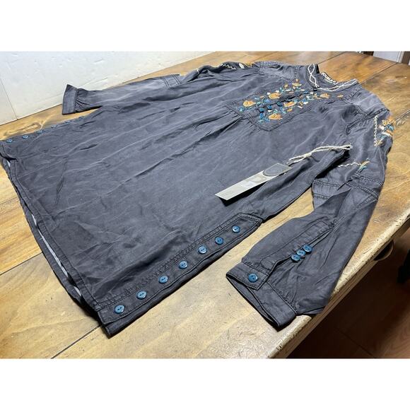 Double D Ranch Carrizo Canyon Western Denim Embroidered Tunic Size Medium NWT - Picture 8 of 14